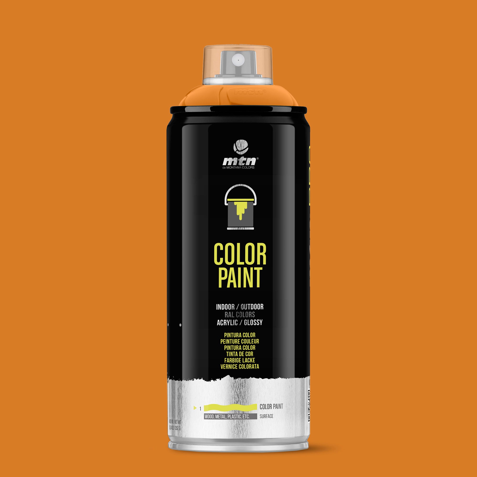MTN PRO Spray Paint 400ml RAL 2011 - Deep Orange