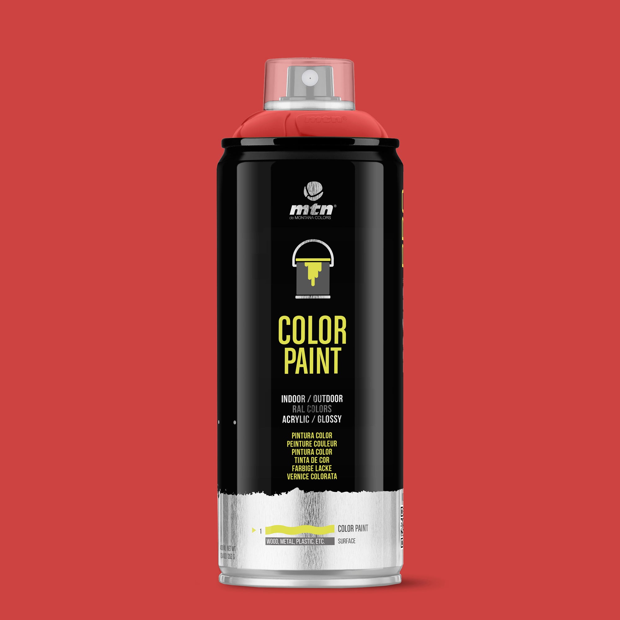 MTN PRO Spray Paint 400ml RAL 3000 - Flame Red