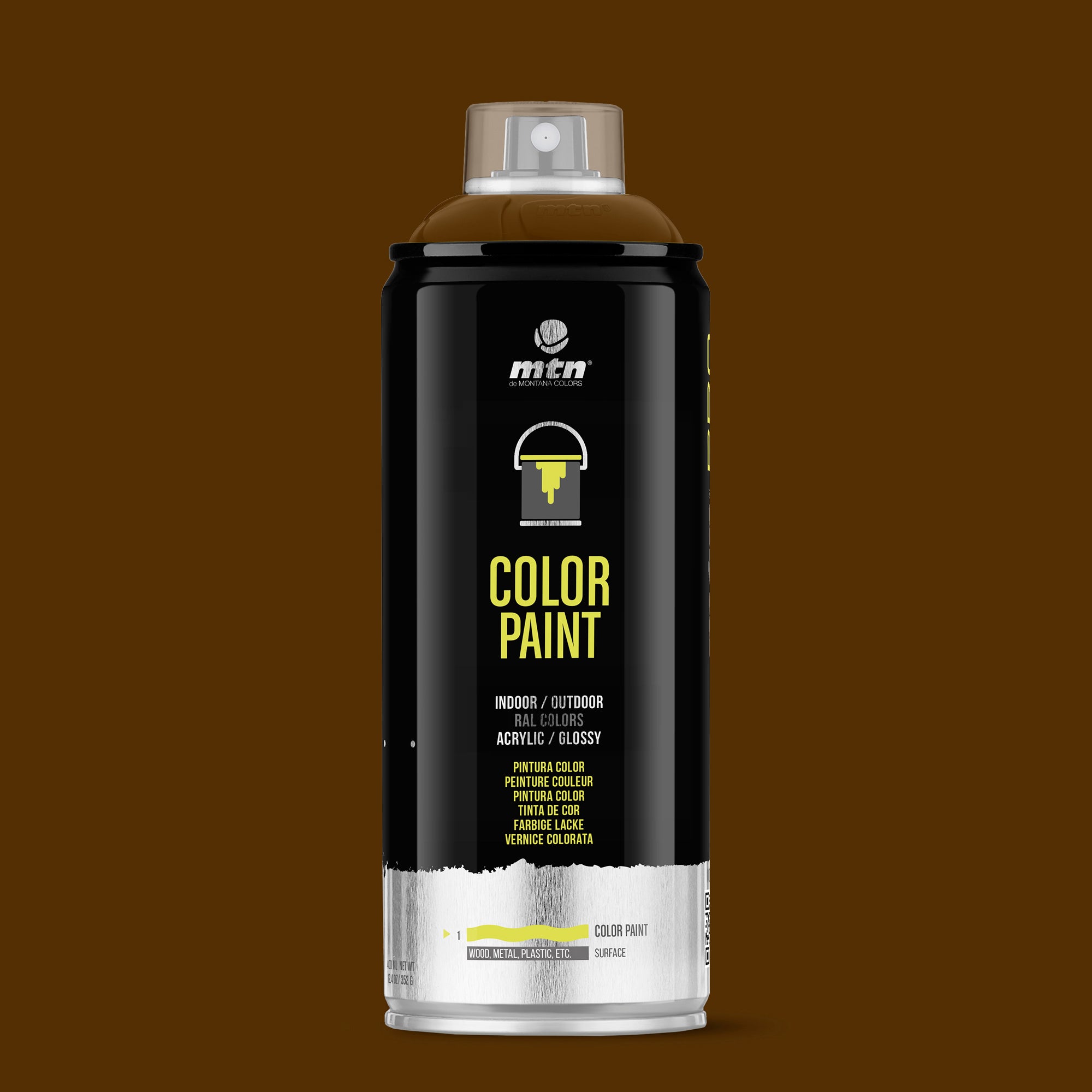 MTN PRO Spray Paint 400ml RAL 8011 - Nut Brown
