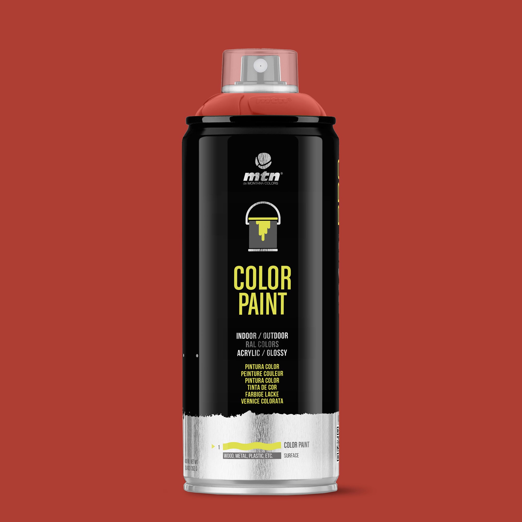 MTN PRO Spray Paint 400ml RAL 3004 - Purple Red