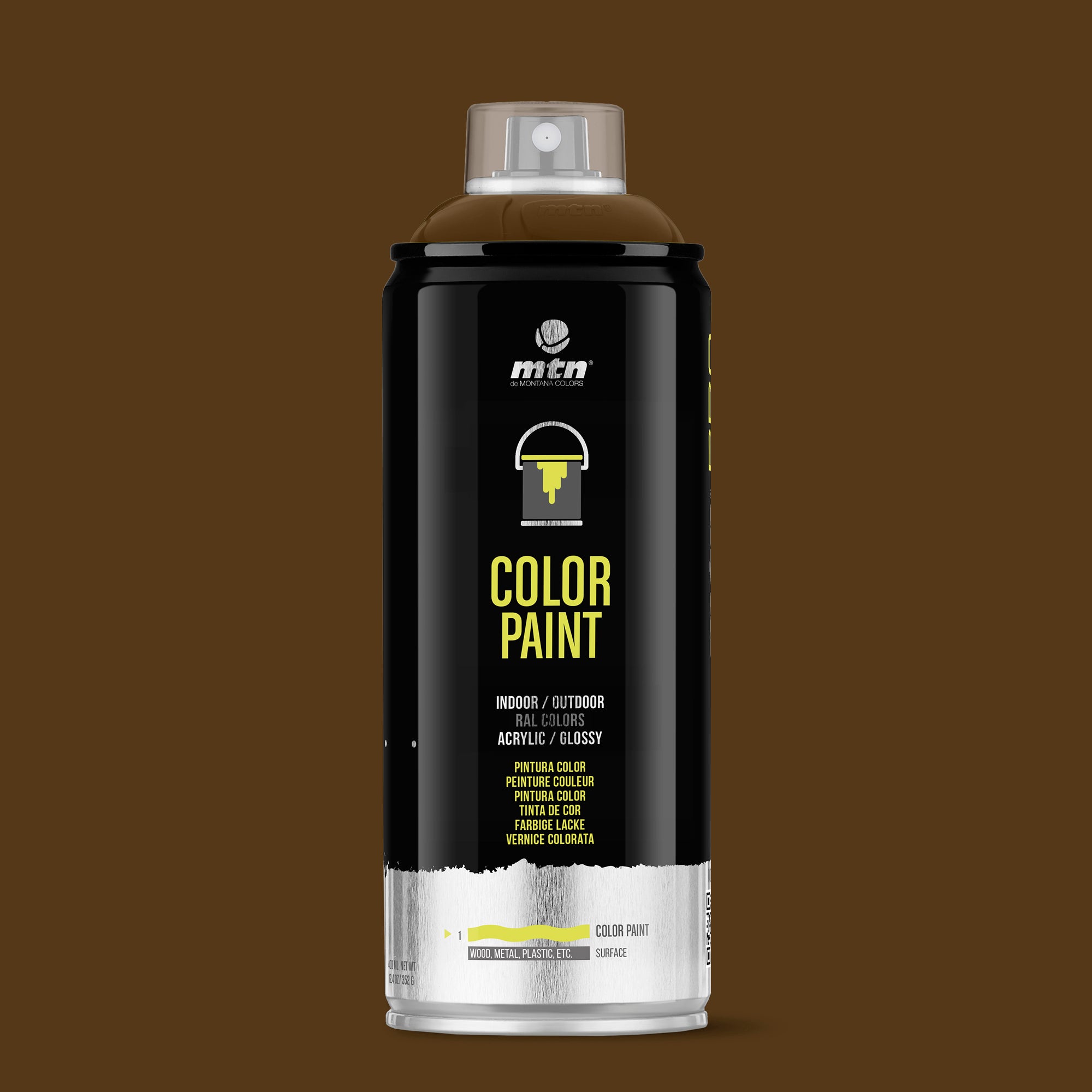 MTN PRO Spray Paint 400ml RAL 8014 - Sepia Brown
