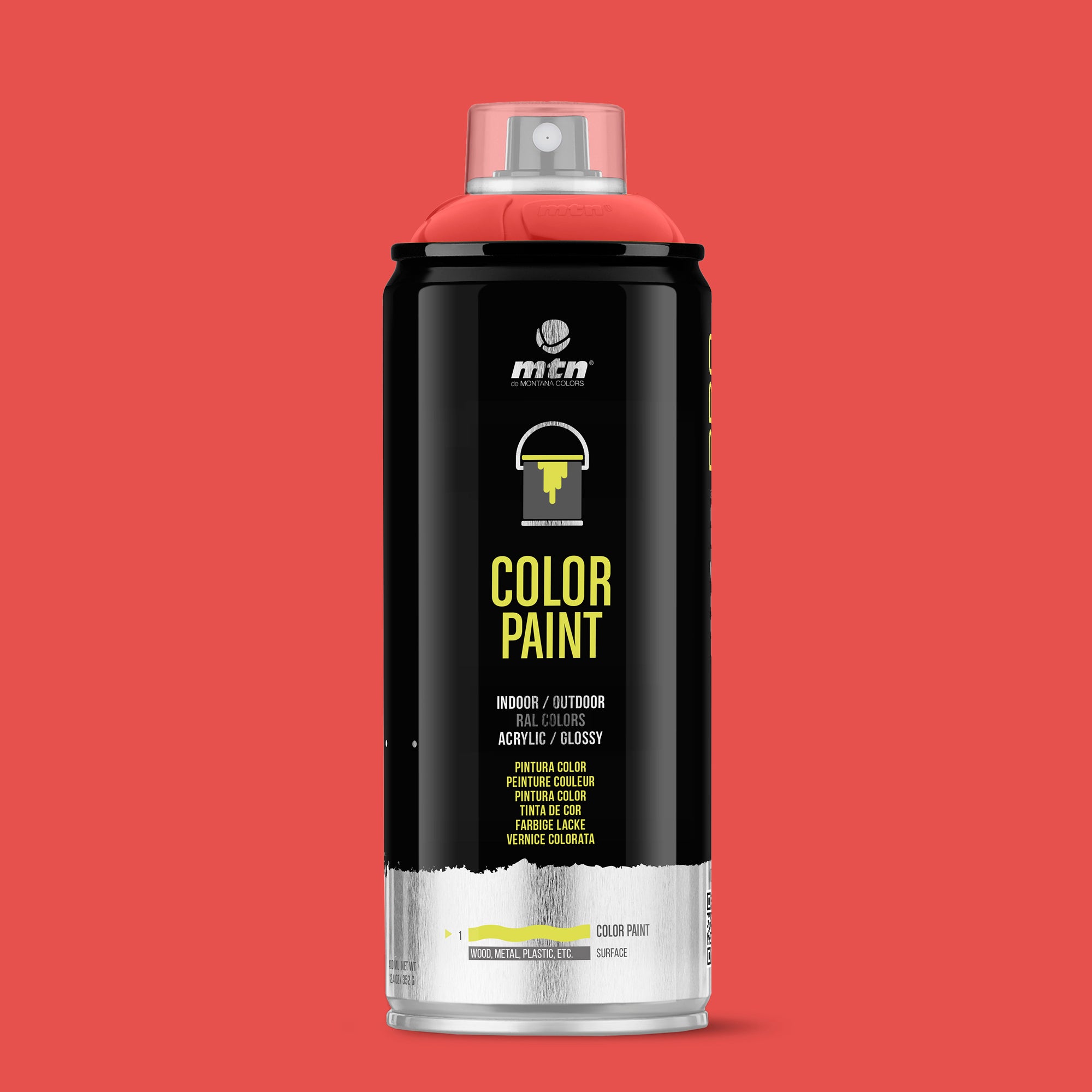 MTN PRO Spray Paint 400ml RAL 3020 - Traffic Red