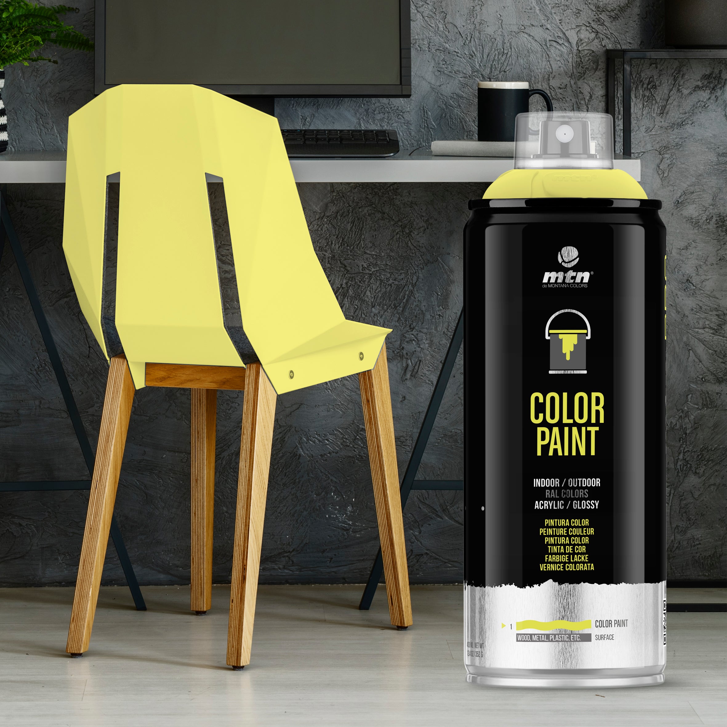 MTN PRO Spray Paint RAL 400ml 1016 - Sulfur Yellow