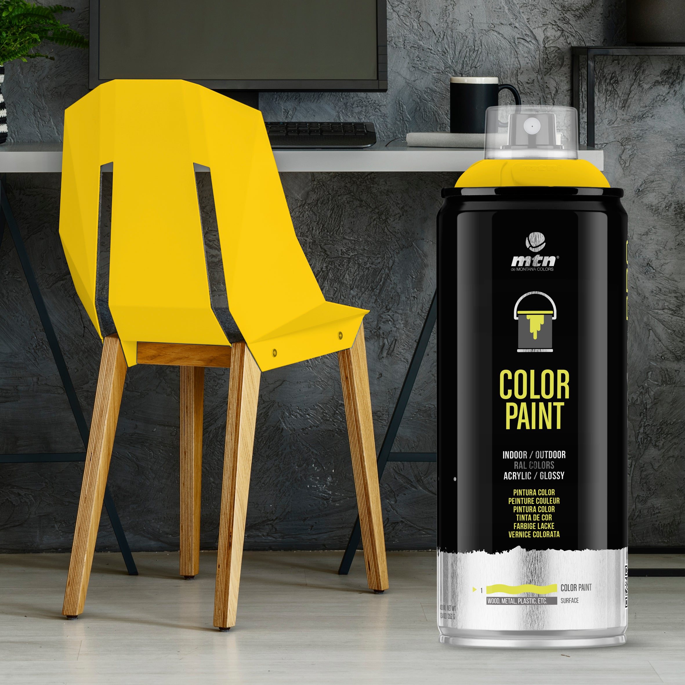 MTN PRO Spray Paint 400ml RAL 1021 - Light Yellow
