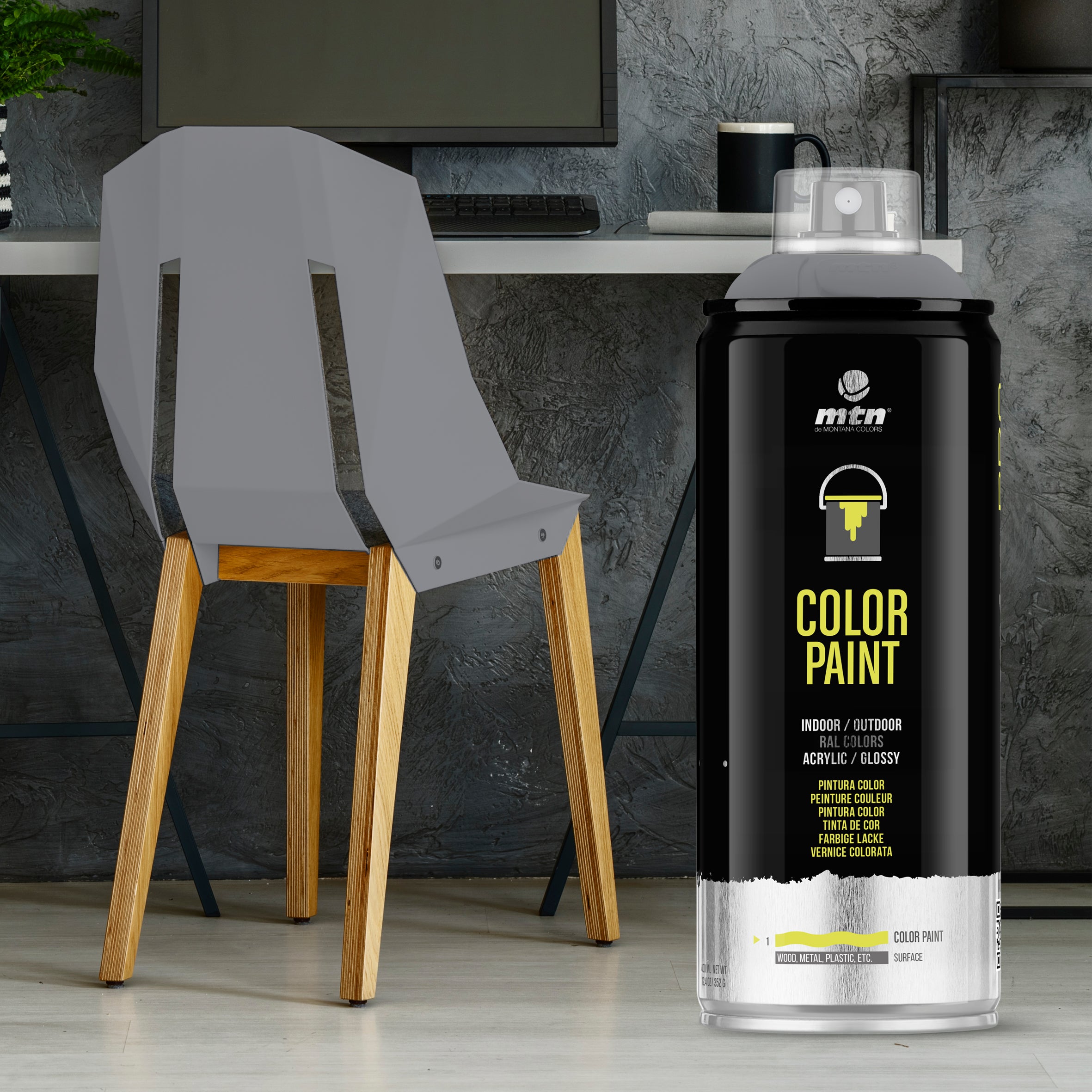 MTN PRO Spray Paint 400ml RAL 7012 - Basalt Grey