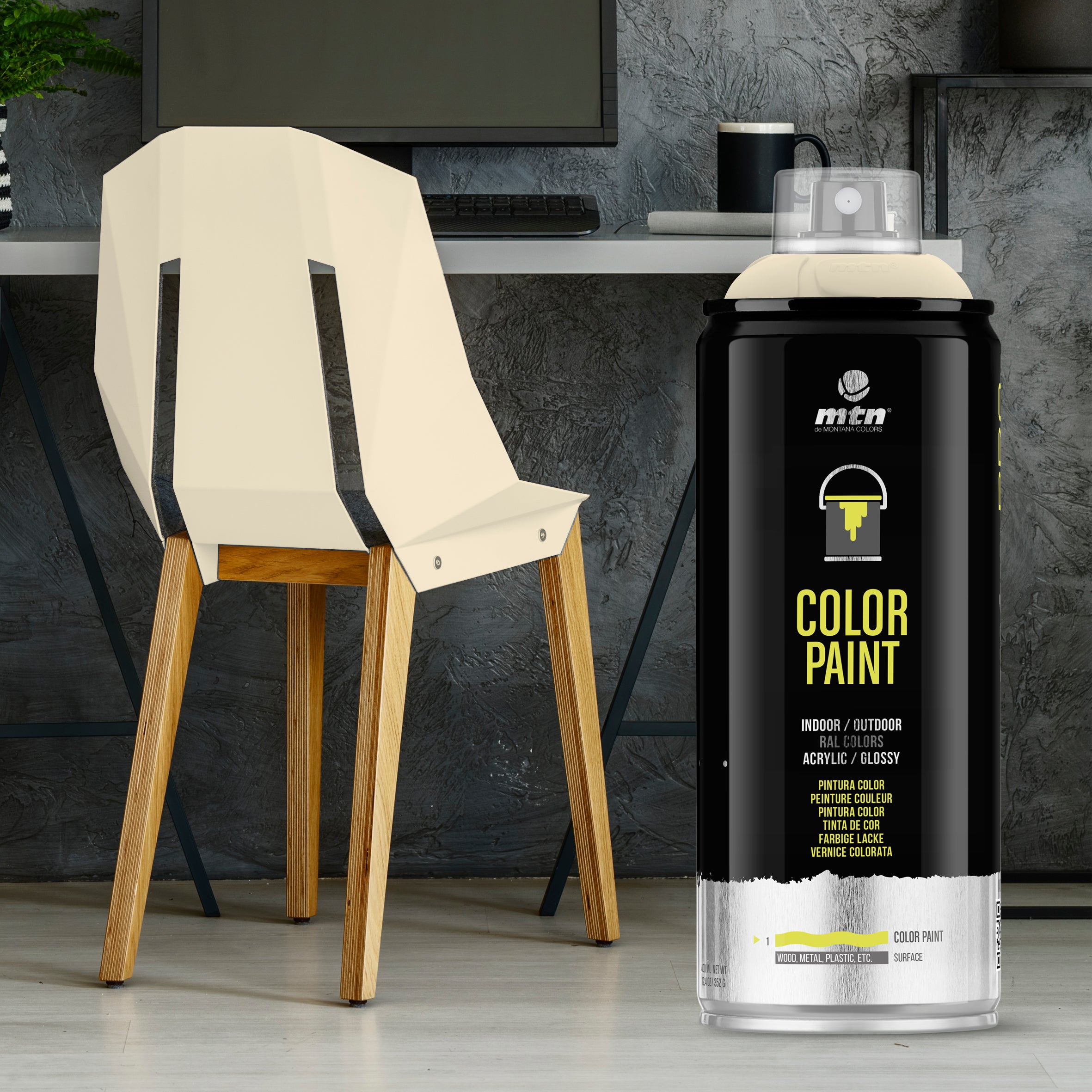 MTN PRO Spray Paint 400ml RAL 1015 - Light Ivory