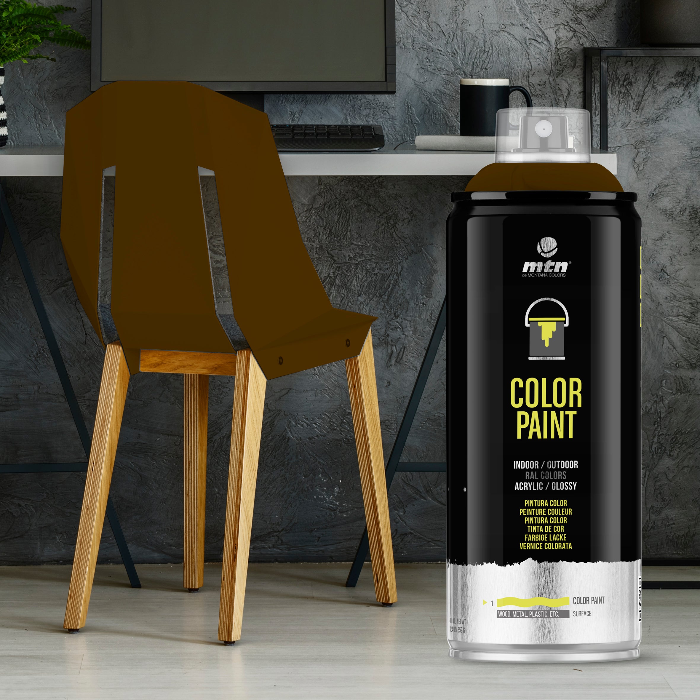 MTN PRO Spray Paint 400ml RAL 8011 - Nut Brown