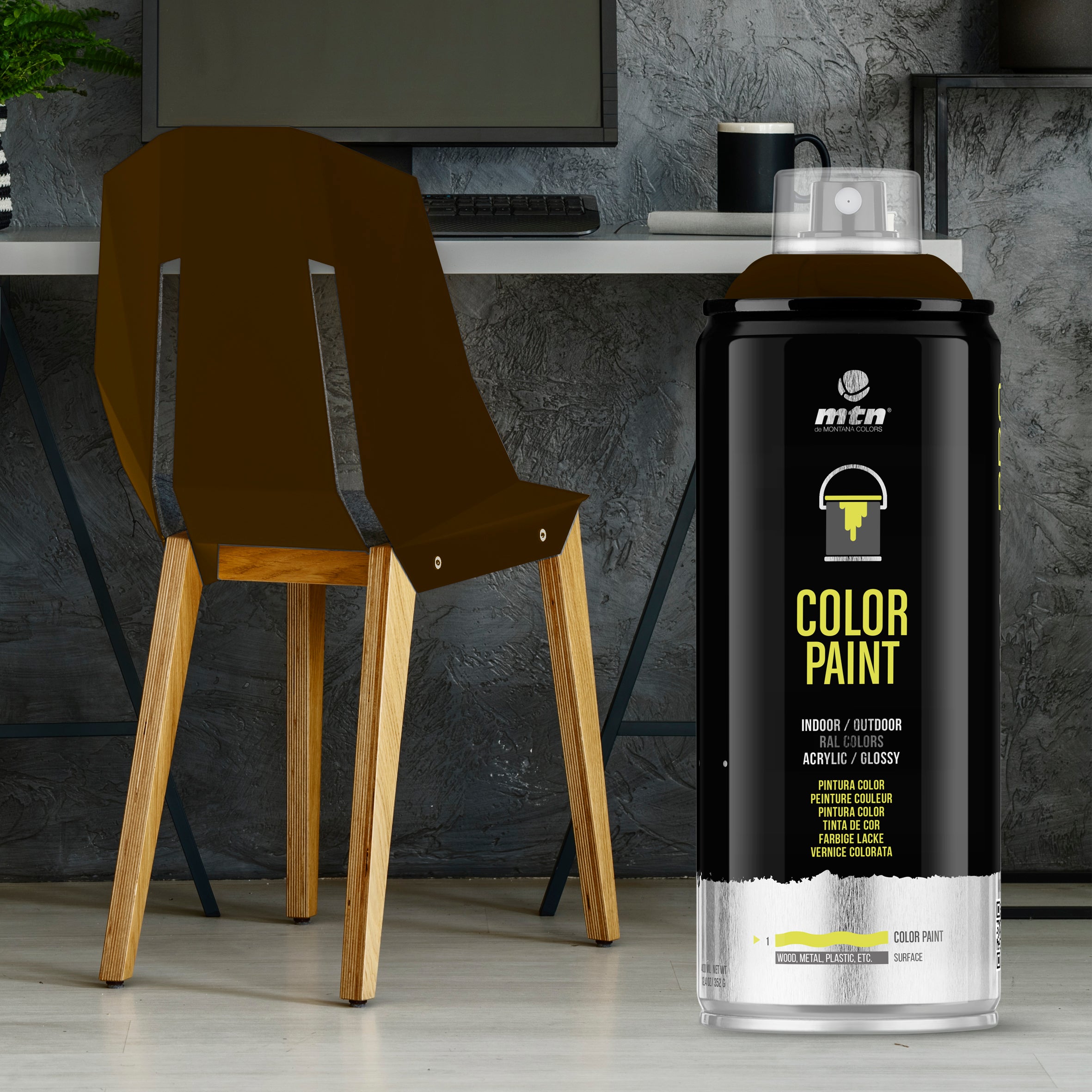 MTN PRO Spray Paint 400ml RAL 8014 - Sepia Brown