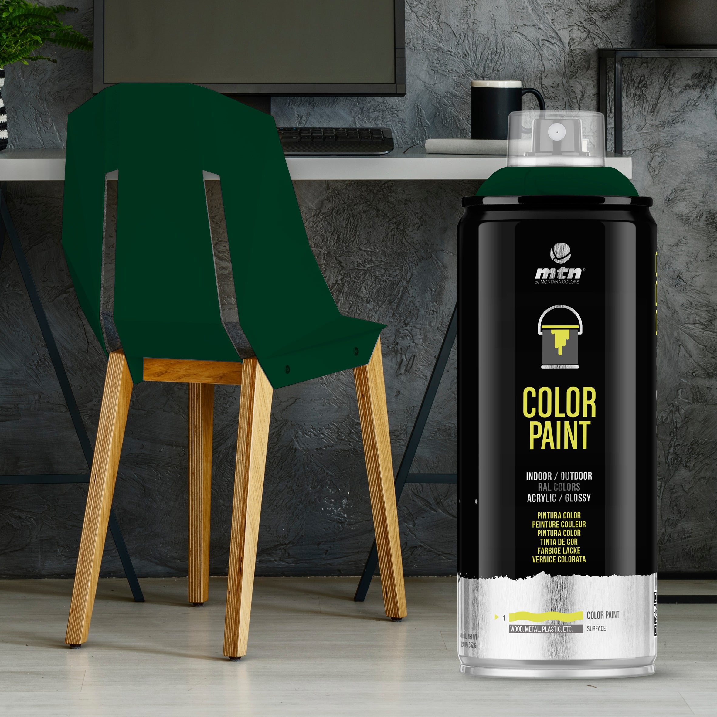 MTN PRO Spray Paint 400ml RAL 6009 - Fir Green