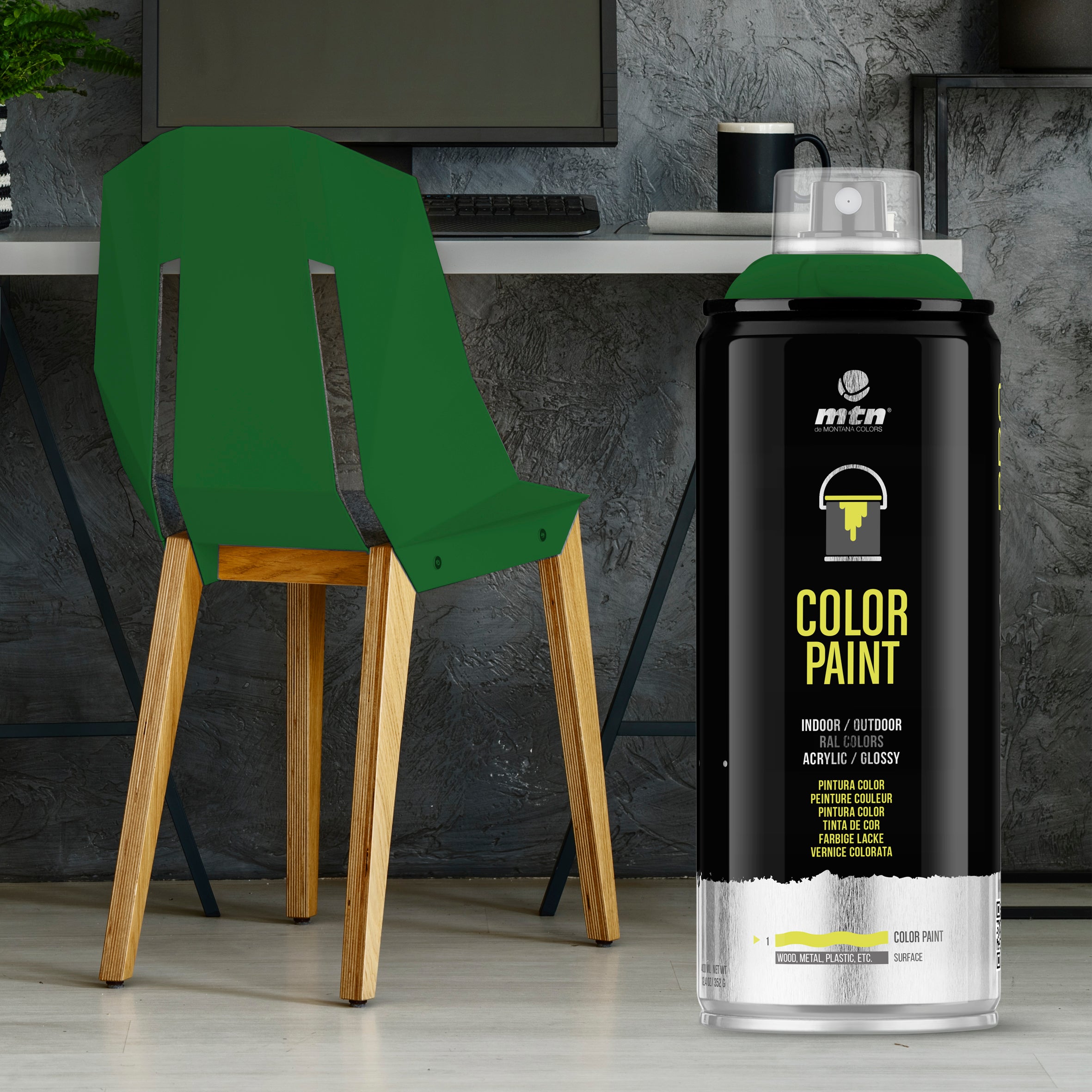 MTN PRO Spray Paint 400ml RAL 6002 - Leaf Green