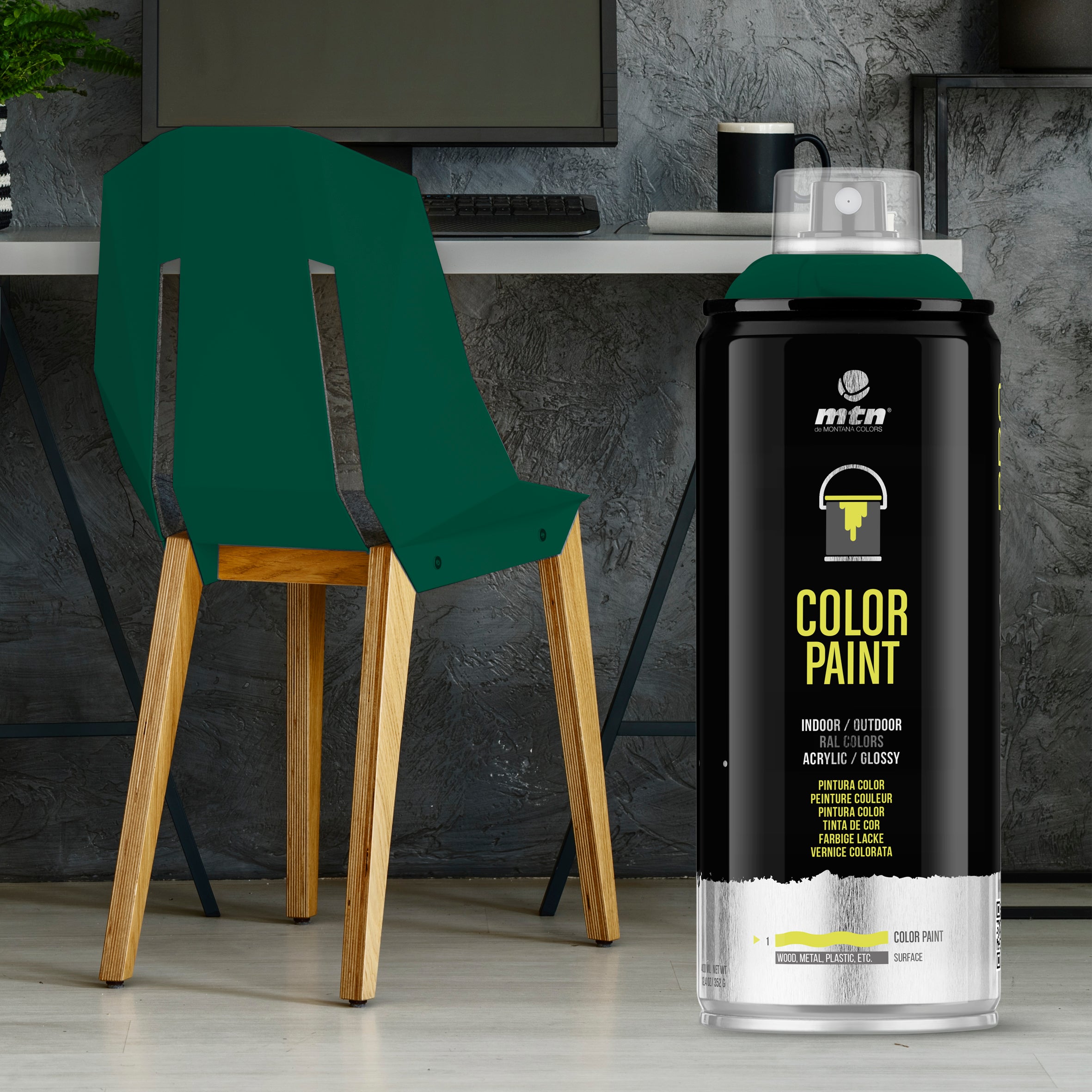 MTN PRO Spray Paint 400ml RAL 6005 - Moss Green