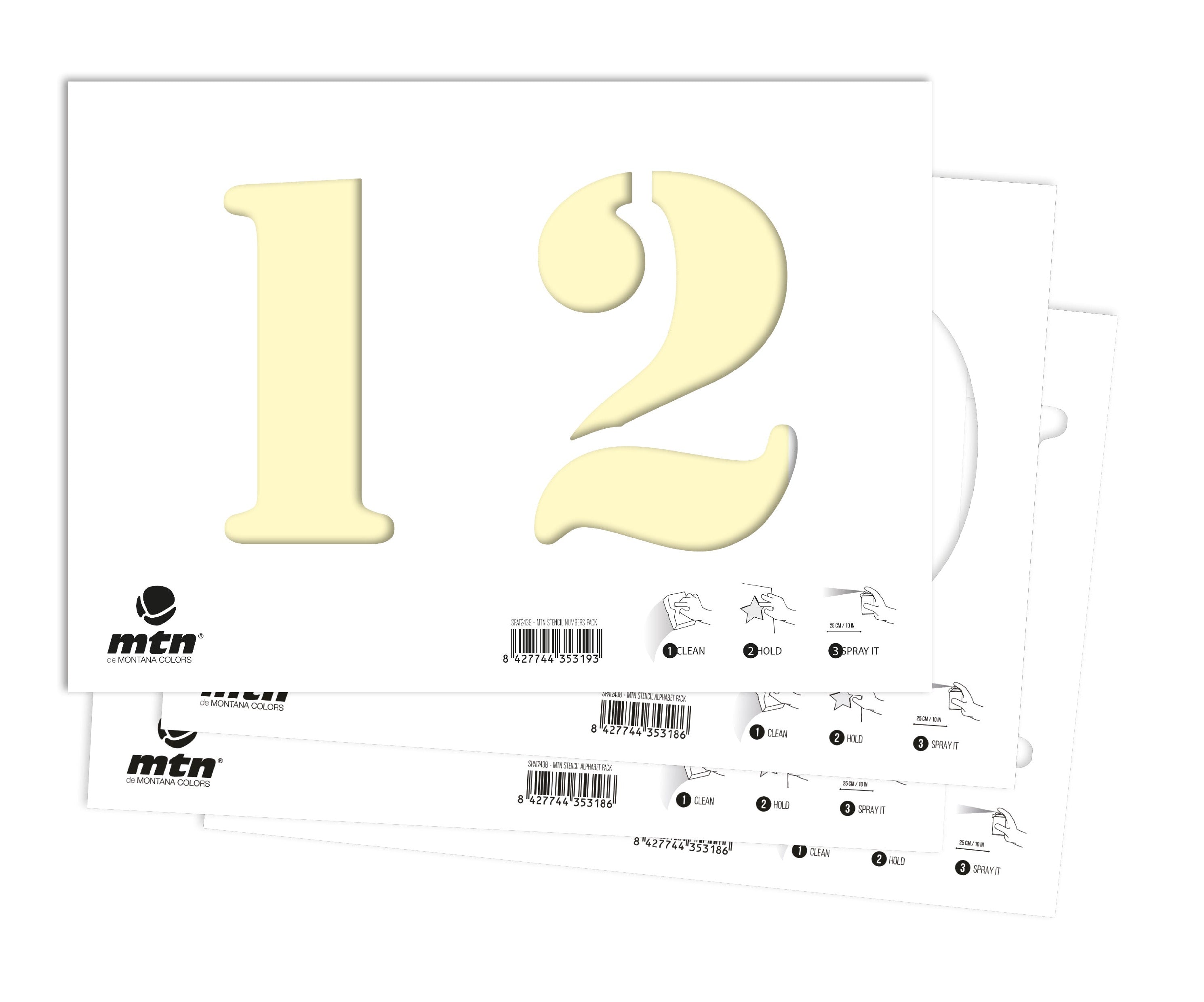 MTN Stencils - Number Set