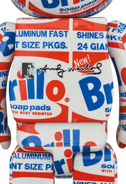 Medicom BE@RBRICK Andy Warhol "Brillo" 400% + 100%