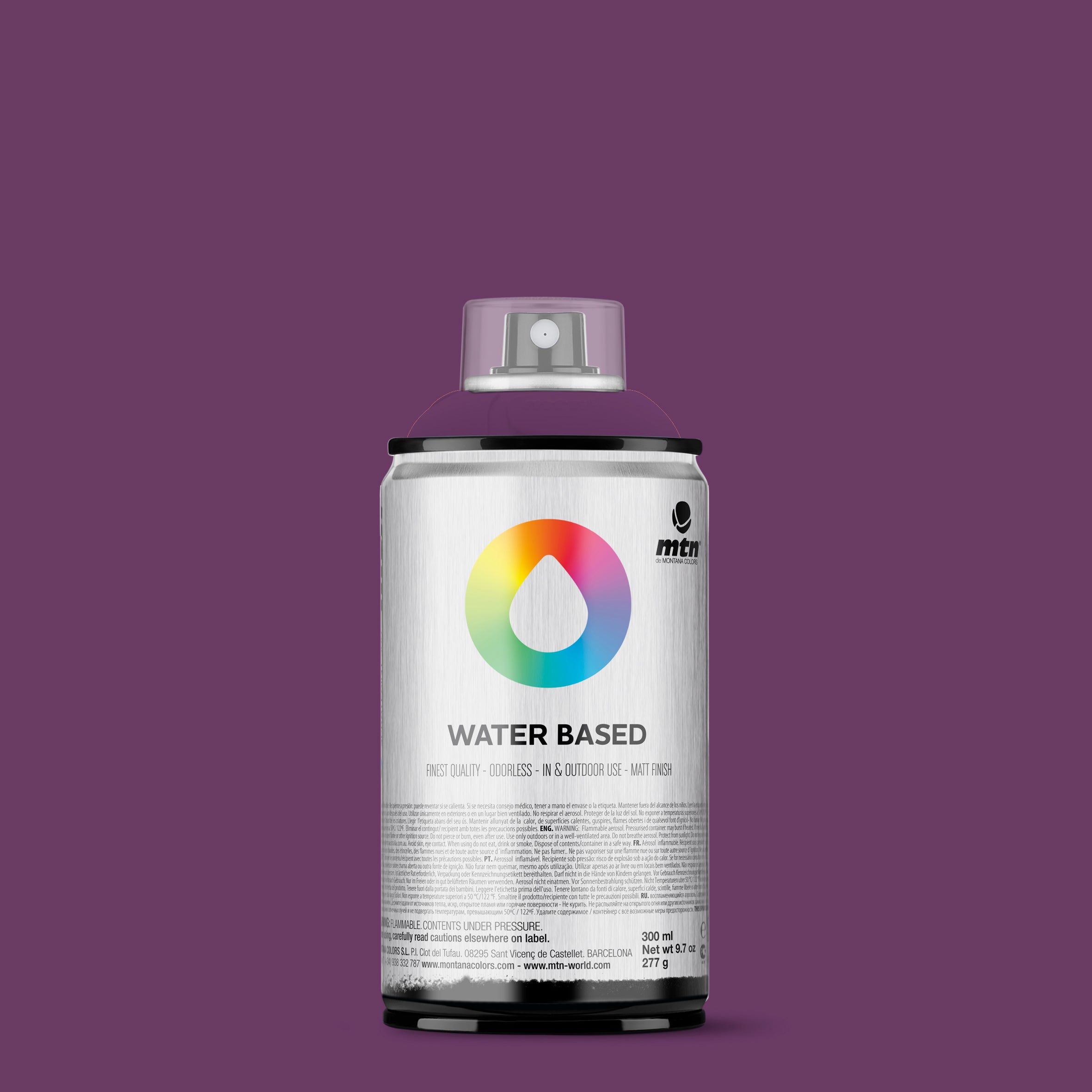 MTN Water Based 300ml Spray Paint - WRV167 - Blue Violet Deep (Rioja Red)