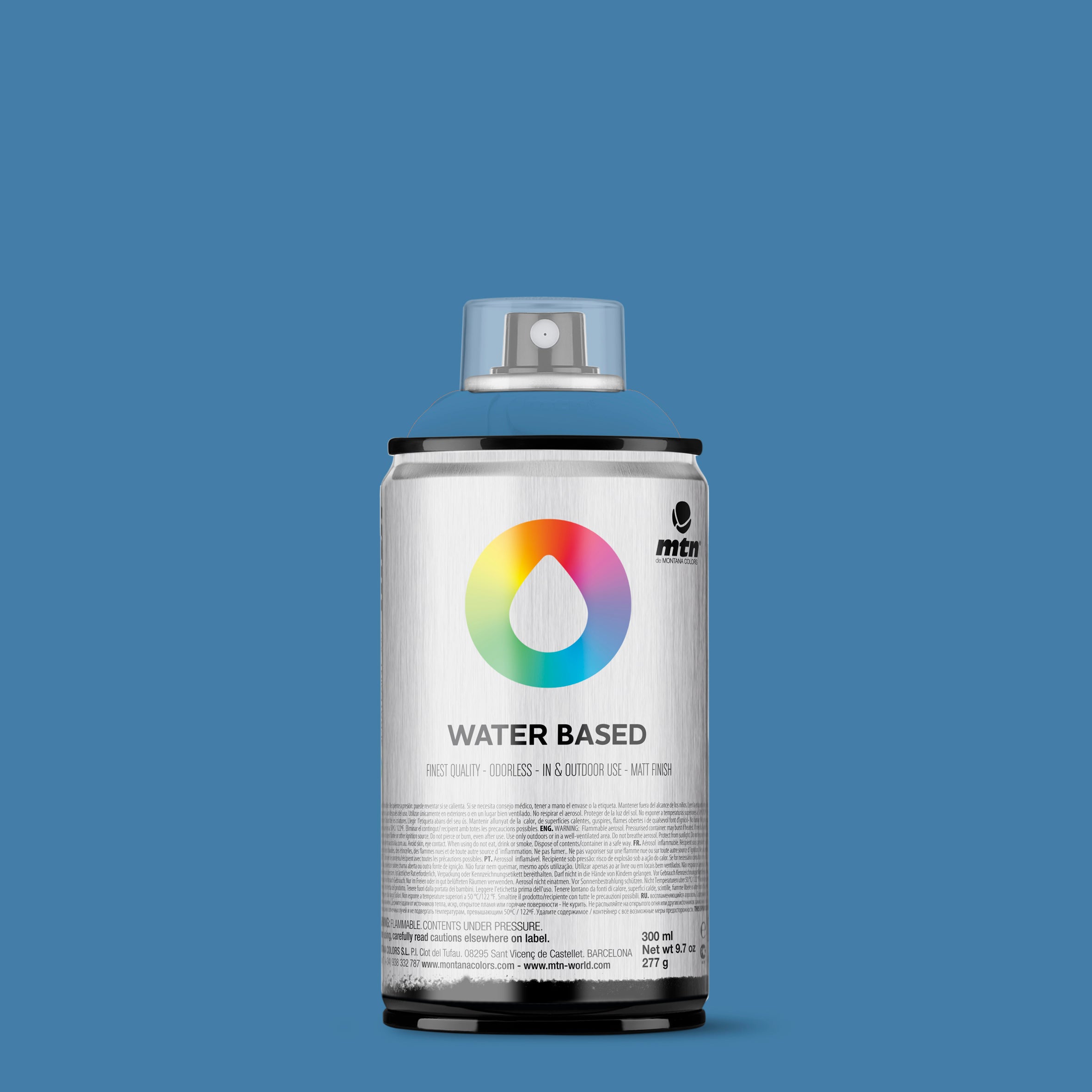 MTN Water Based 300ml Spray Paint - RV69 - Cobalt Blue Light (Dream Blue)
