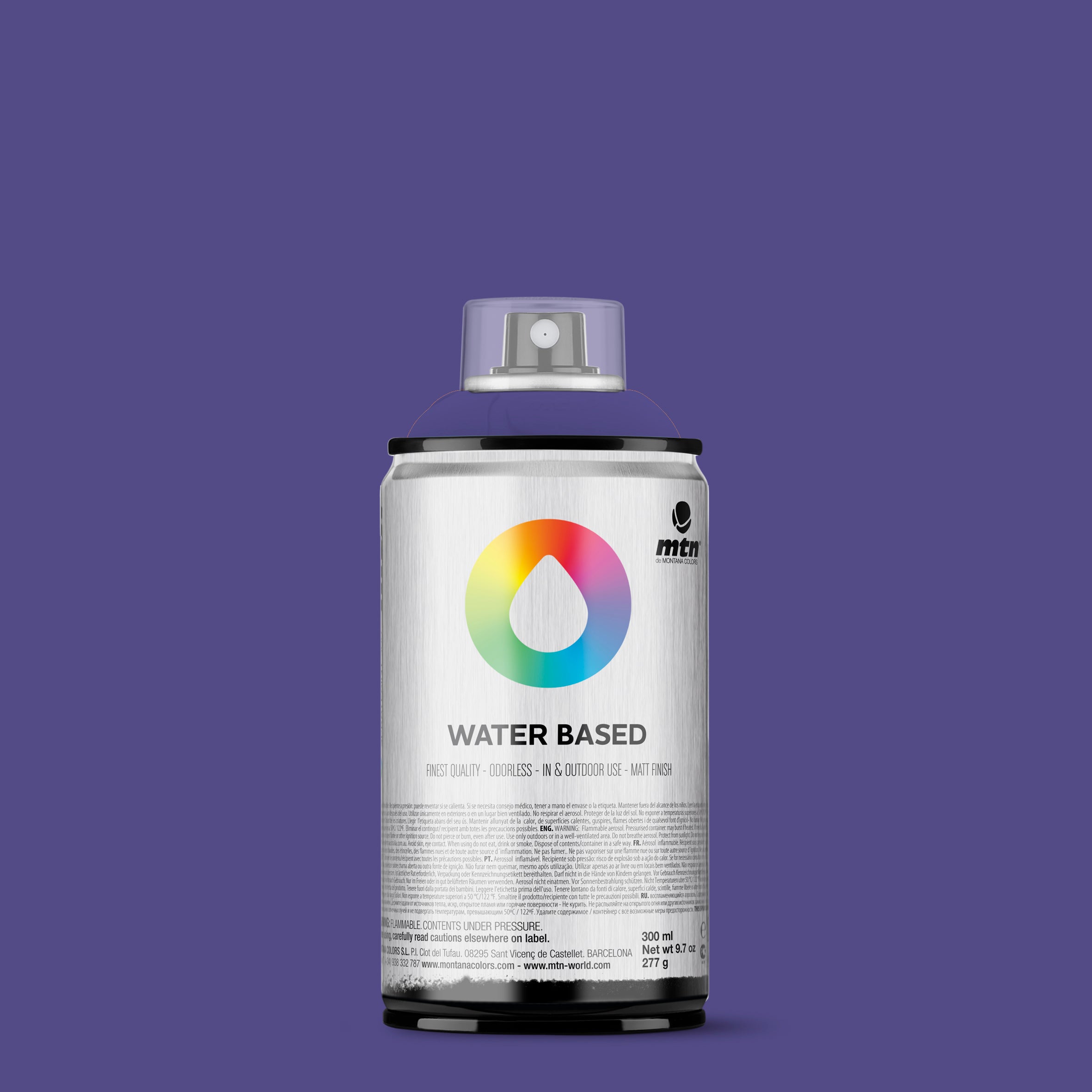 MTN Water Based 300ml Spray Paint - WRV174 - Dioxazine Purple Deep (Venus Violet)