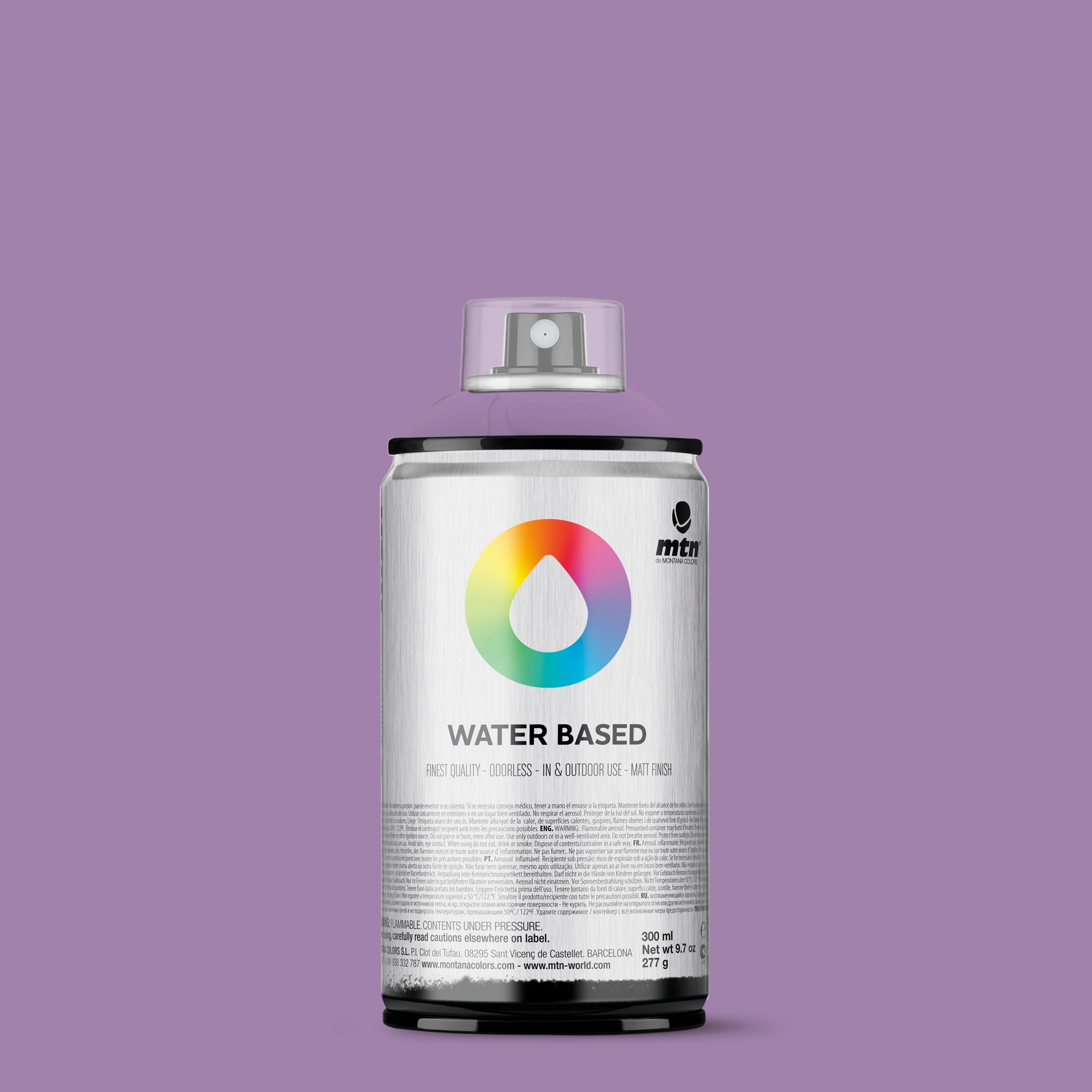 MTN Water Based 300ml Spray Paint - WRV214 - Dioxazine Purple Light (Violet)