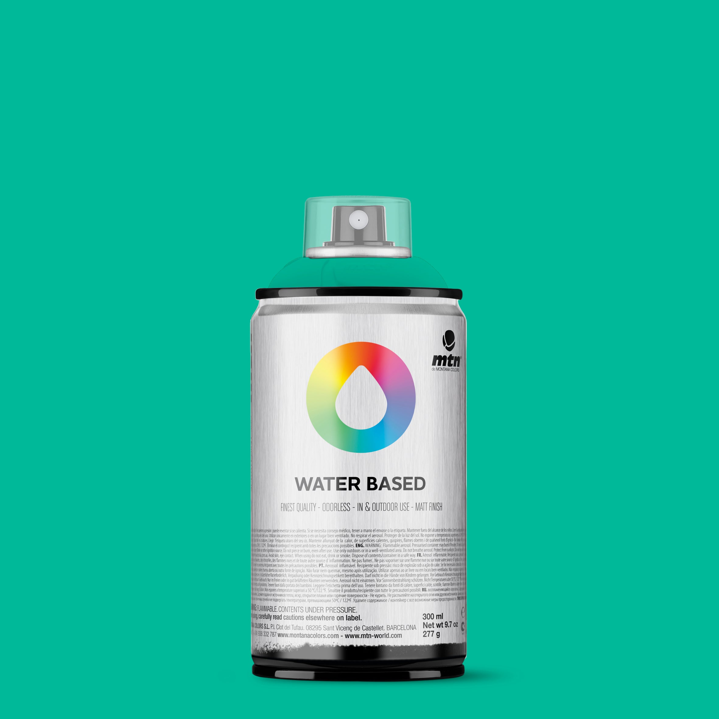 MTN Water Based 300ml Spray Paint - RV220 - Emerald Green Light (UFO Green)