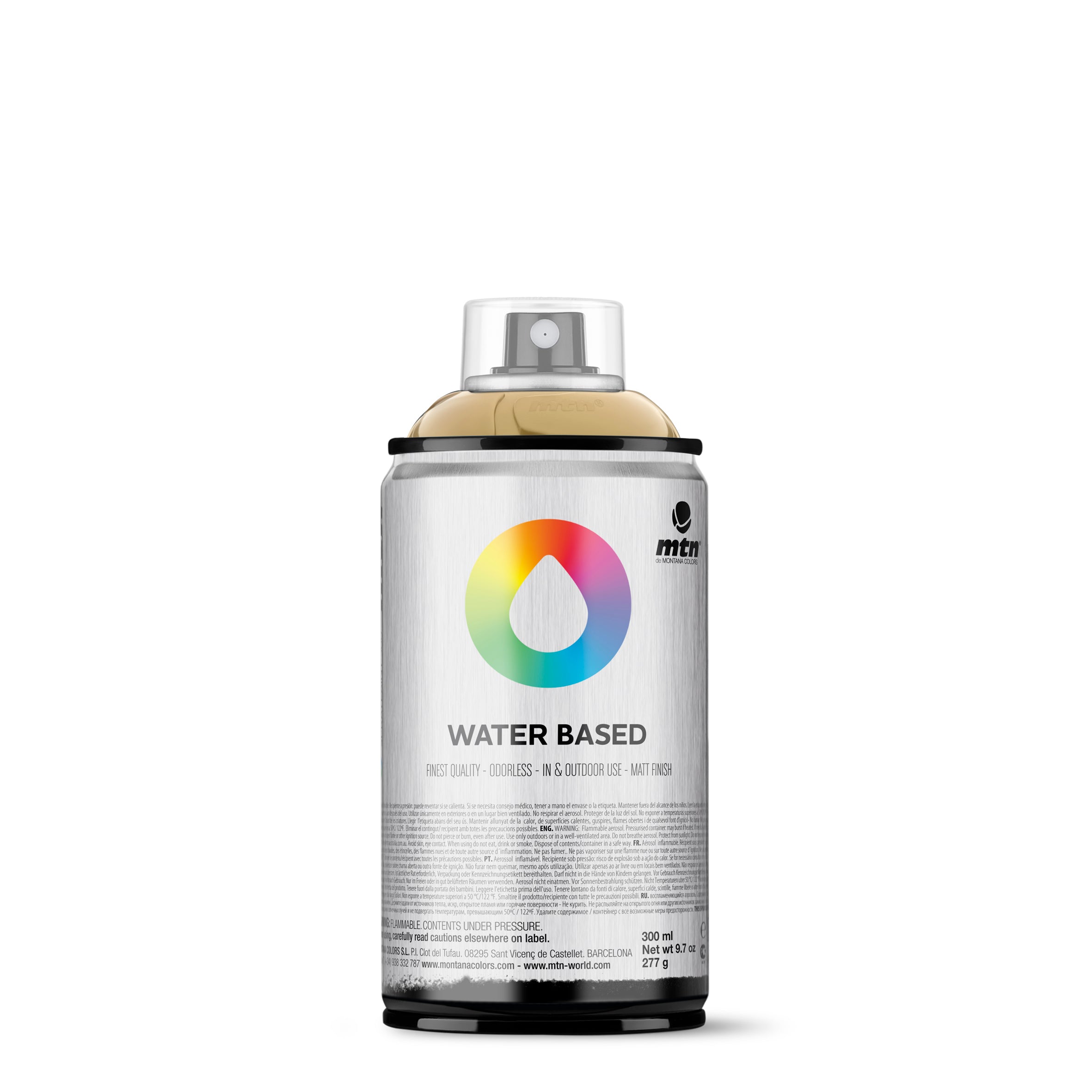MTN Water Based 300ml Spray Paint - WRV - Gold (Frame Gold)