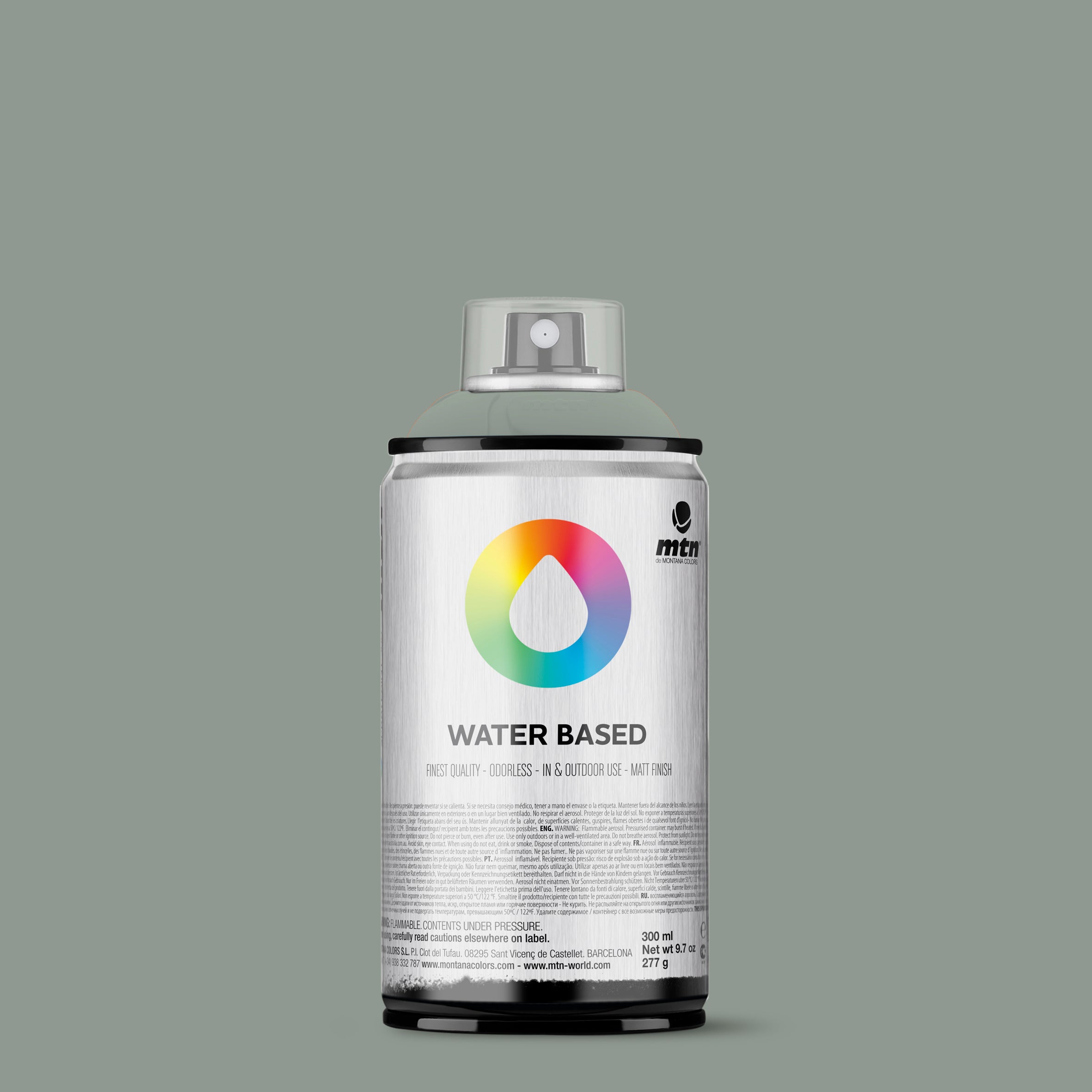MTN Water Based 300ml Spray Paint - RV7040 - Neutral Grey (Pearl Grey)