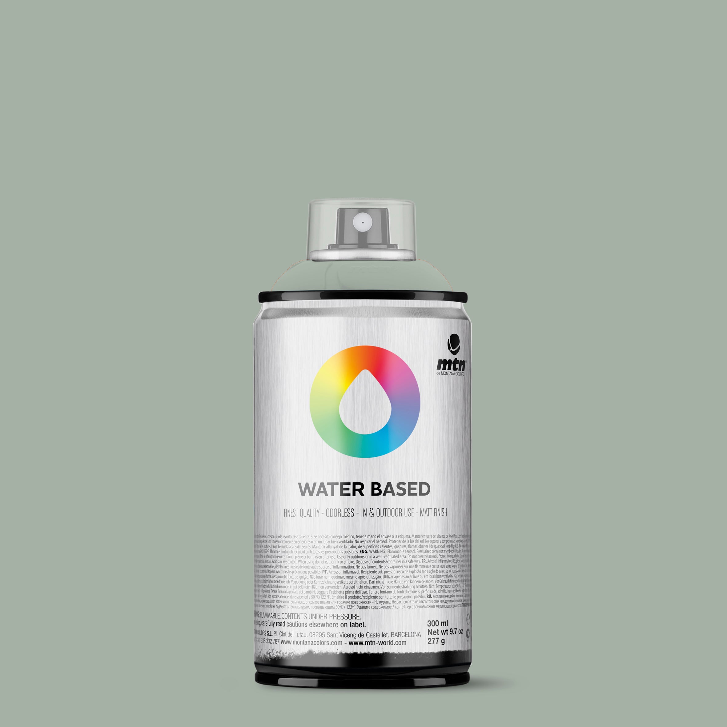 MTN Water Based 300ml Spray Paint - RV7047 - Neutral Grey Light (Siberian Grey)