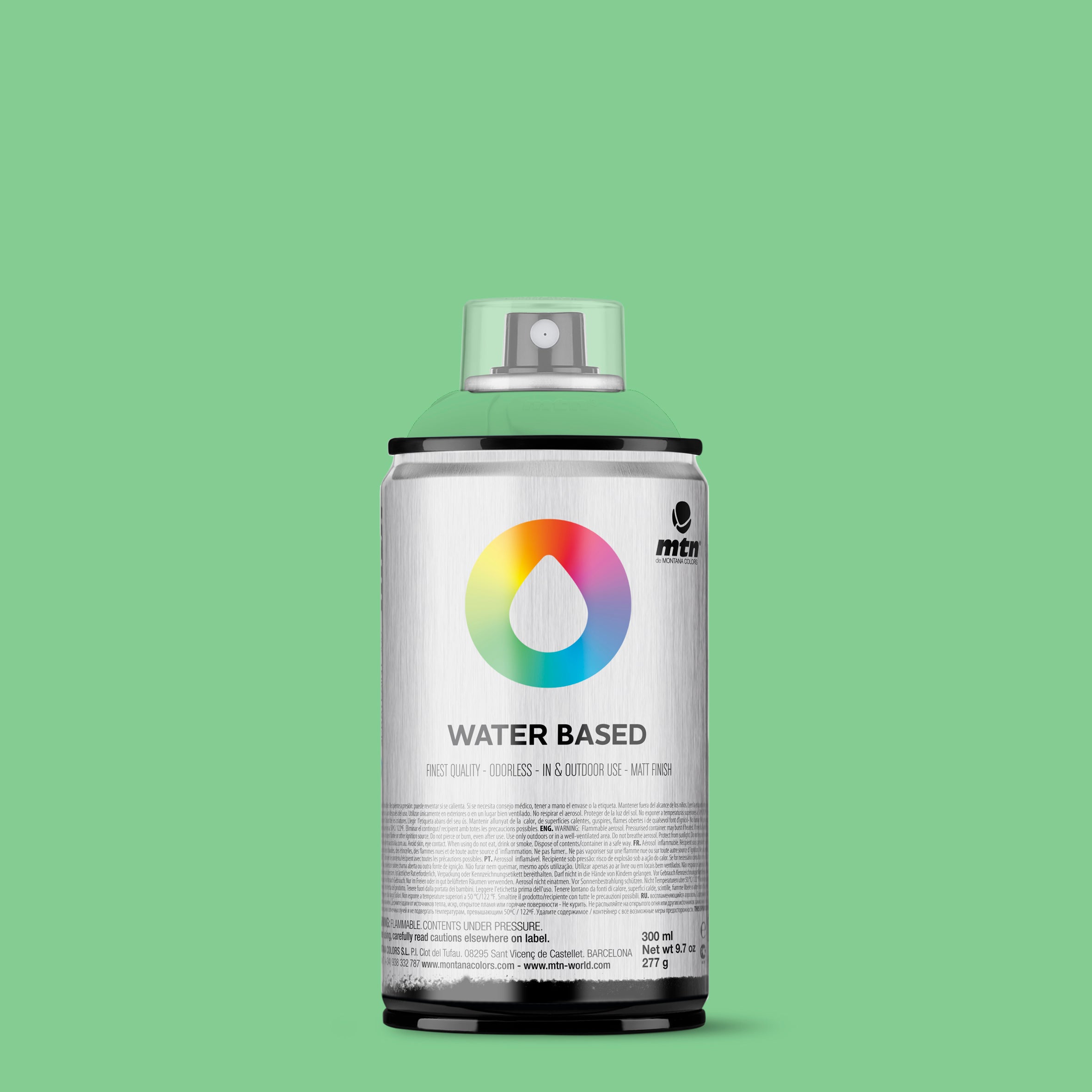 MTN Water Based 300ml Spray Paint - RV329 - Phthalo Green (Vera Green)