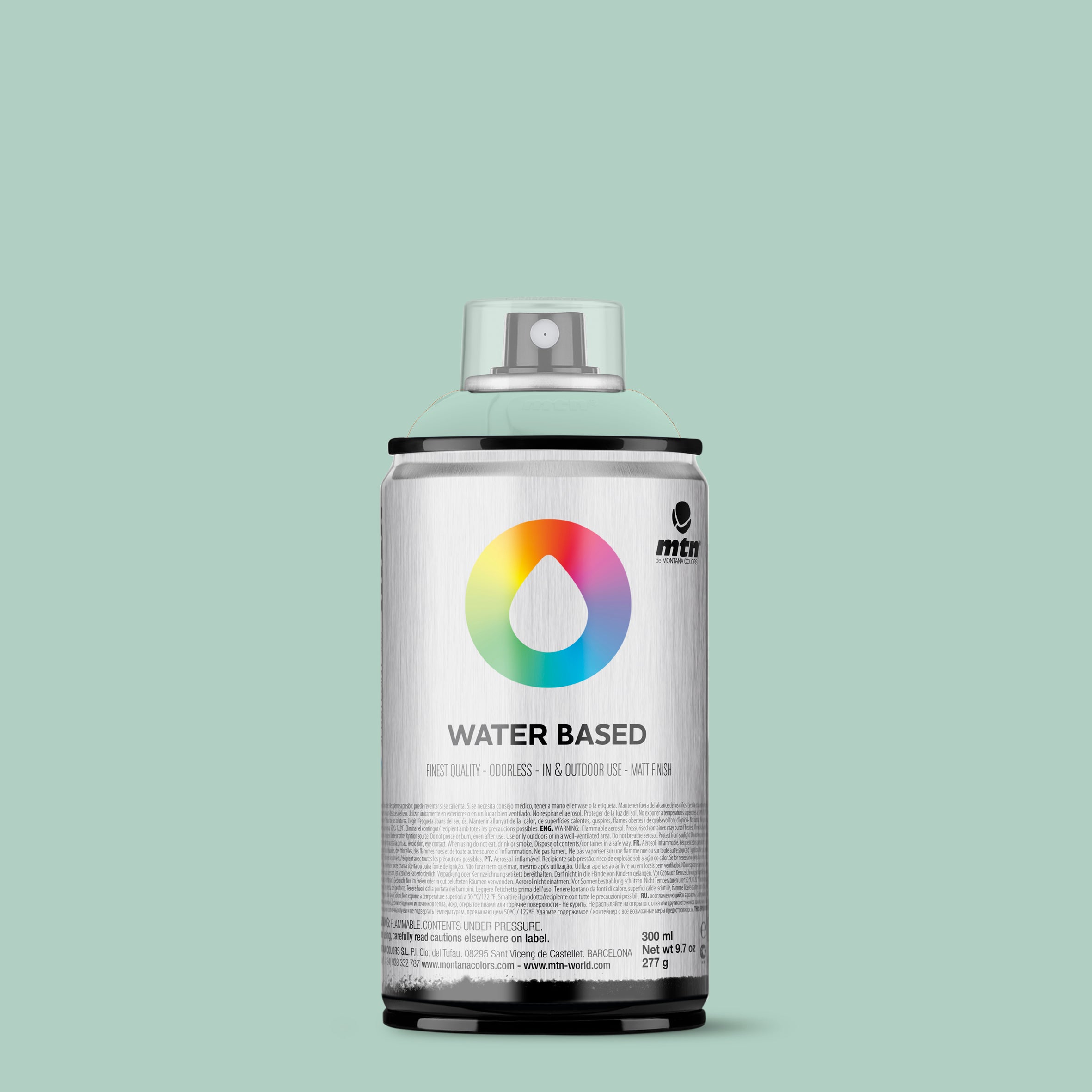MTN Water Based 300ml Spray Paint - RV254 - Phthalo Green Blue (Max Green)