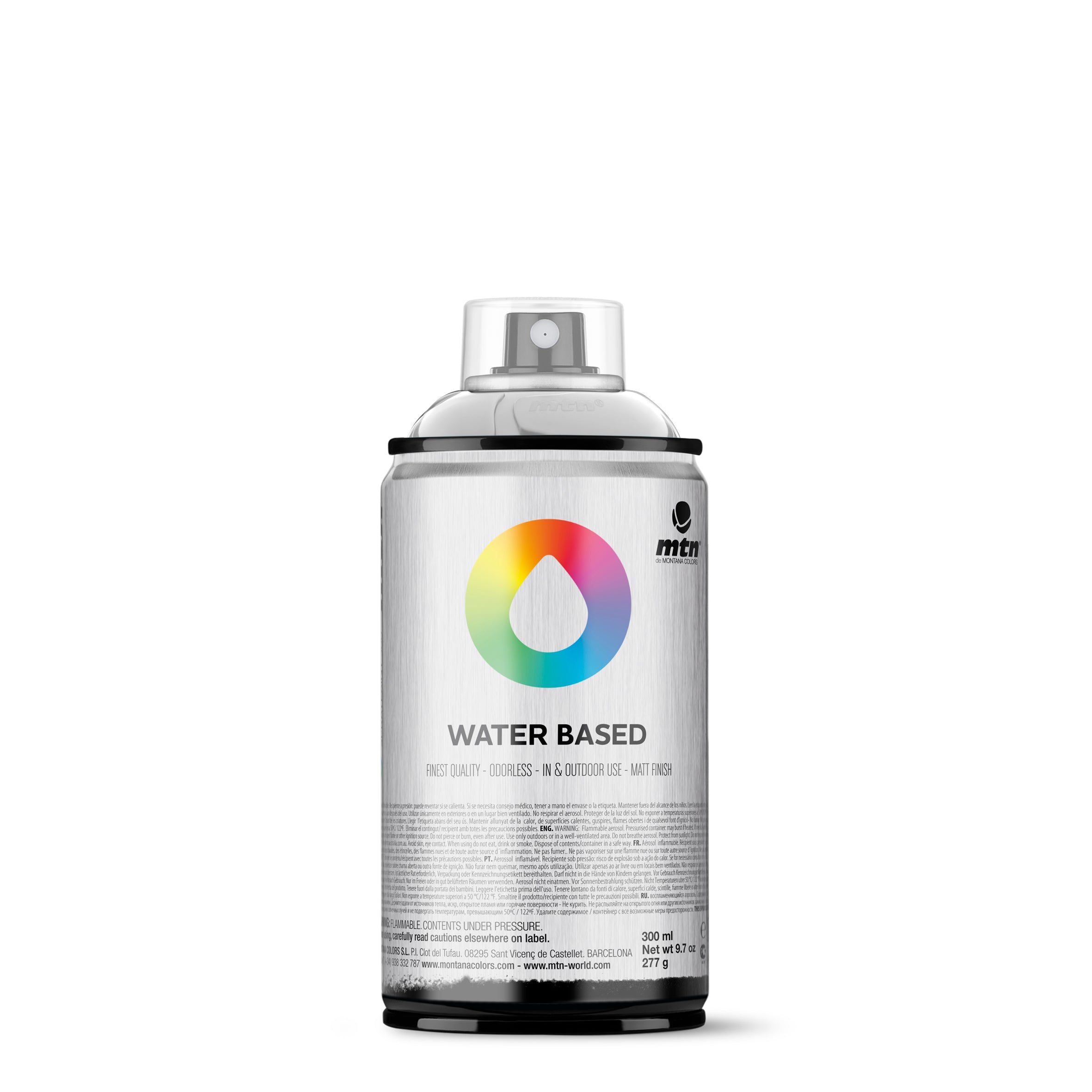 MTN Water Based 300ml Spray Paint - WRV - Silver (Jewel Silver)
