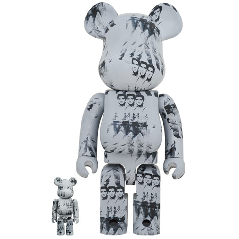 Medicom BE@RBRICK Andy Warhol "Elvis" 100% & 400% Set