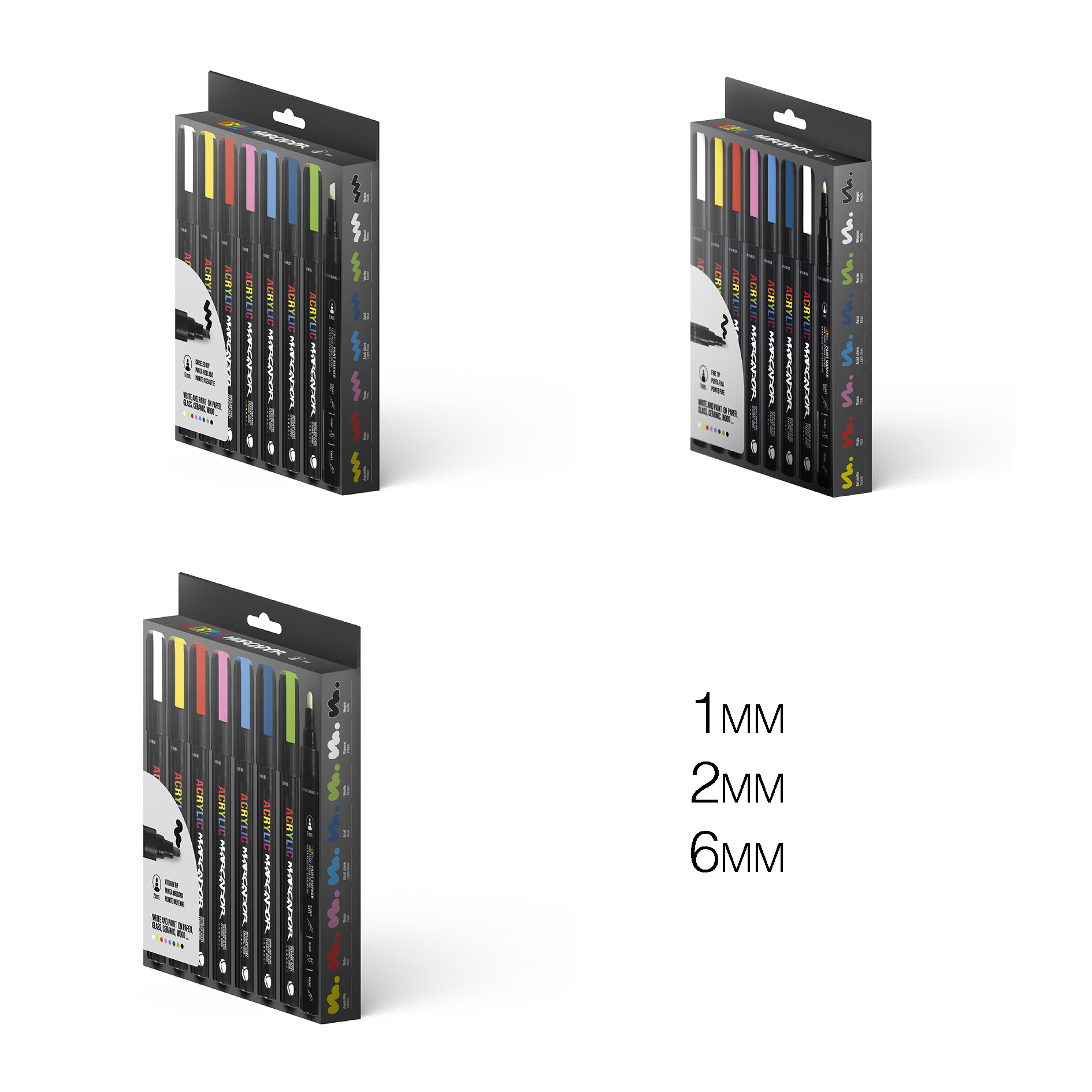 MTN Acrylic Marcador Packs - Bundle