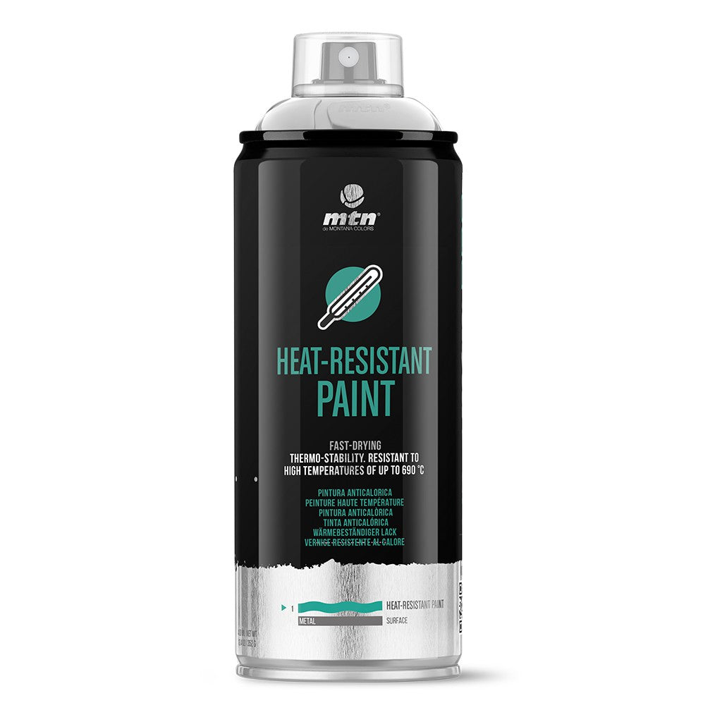 MTN PRO Spray Paint - Heat Resistant Paint 400ml - Silver